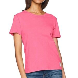 Calvin Klein Women’s Logo Slub Pink Tee Size Large NWT